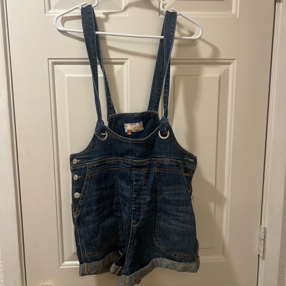 Anthropologie Pilcro Womens Slouchy Denim Shorts Overall Sz 29 NWT